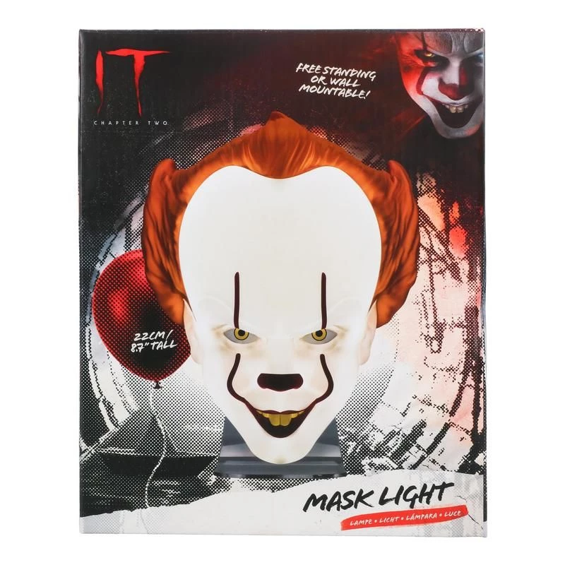 Galda lampa Paladone Mask Light PP11207ITV2 Pennywise LED, tematisks maskas formas gaismeklis