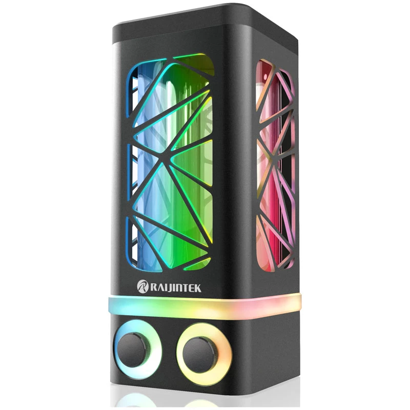RAIJINTEK ANTILA PURE R100B rezervuārs 172,5 mm ARGB melns pielāgotai ūdens dzesēšanai