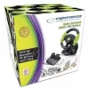 Vadu spēļu kontrolieris ESPERANZA EG104 priekš PlayStation 3 un Xbox 360, melns/zaļš