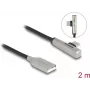 DeLOCK USB 2.0 kabelis Type-A vīrišķais uz Type-C vīrišķais leņķveida 60 W 2 m