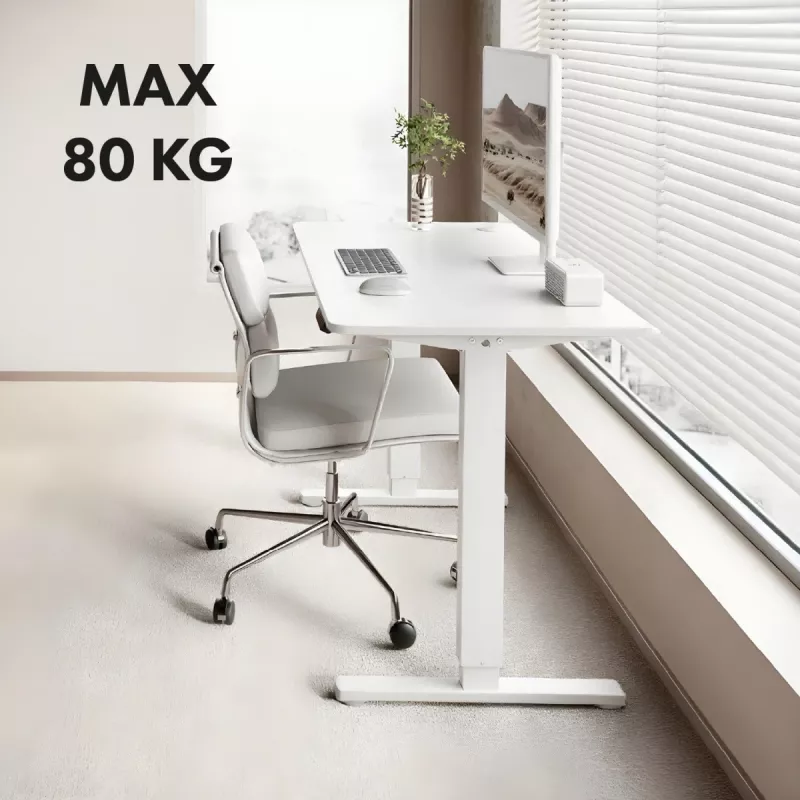 Elektriski regulējams augstuma galds ergo birojam ER-400 W — maks. augstums 1160 mm, maks. slodze 80 kg