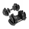 Regulējama čuguna hantele Rebel RBA-2303 — līdz 24 kg, melna, viena vienība