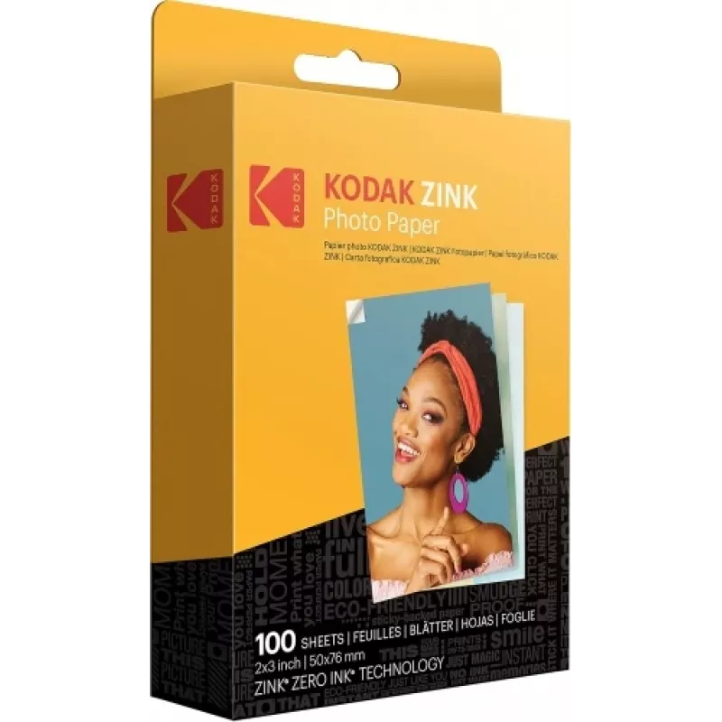 Kodak ZINK 2x3'' 50x76 mm 100 loksnes fotopapīrs