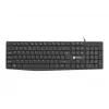 Vadu pilnizmēra tastatūra NATEC NAUTILUS NKL-1950 — USB, QWERTY US International, 105 taustiņi, melna