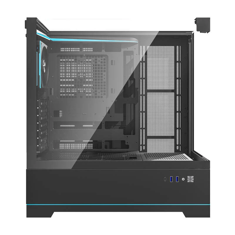 Darkflash DY450 PRO datora korpuss (melns) + 1 ventilators