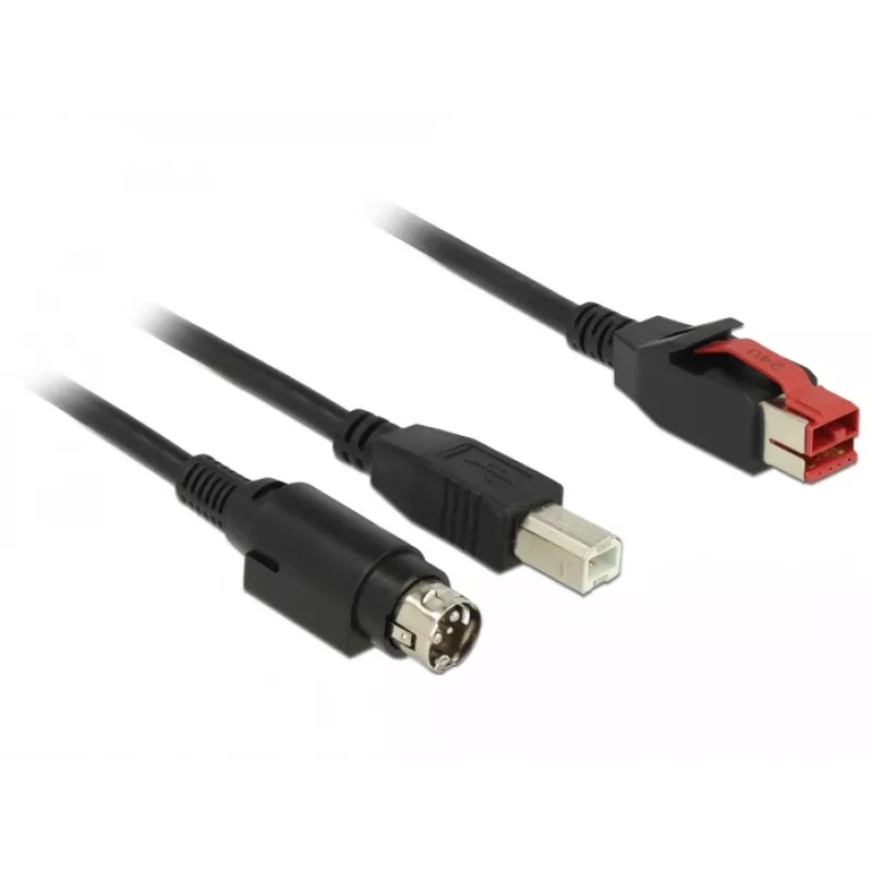 USB kabelis DeLOCK 85489 USB 2.0 3m USB B Melns