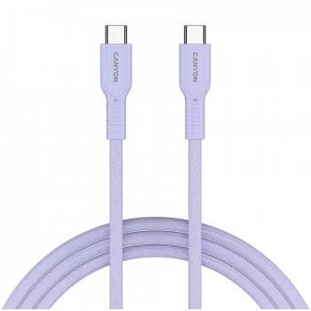 CANYON kabelis OnWire 60CL C-C 60W COLOR Pīts 1m Purpurs