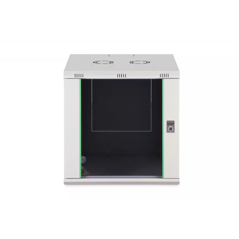Sienas stiprinājuma skapis DIGITUS Dynamic-N 12U 600x600 mm IP20, atslēgas slēdzene, kabeļu pārvaldība, ne samontēts