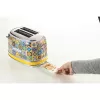 Ariete 155 Toaster Positano, 810 W, 2 šķēles, 6 apbrūnināšanas līmeņi, drupatu paplāte, atkausēšanas funkcija, automātiska izmešana, bez skavām