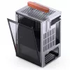 Datora korpuss Jonsbo T6, mini tornis, Mini-ITX, sudraba krāsā