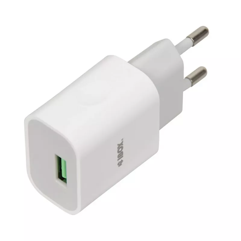 Strāvas lādētājs iBOX C-41 USB 2A, 1 USB ports, microUSB kabelis, Balts