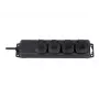 Brennenstuhl pagarinātāja kontaktligzda IP44 4-vietīga melna 2,0m H07RN-F 3G1,5 - Pagarinātājs - maiņstrāva 230 V - izejas pieslēgvietas: 4 - 2 m (1159960)