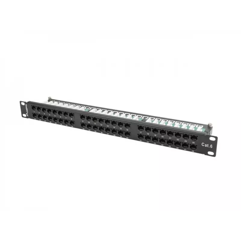 Lanberg PPU6-1048-B - Sadales panelis - 1U - 19 inch