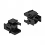 Keystone pārsegs DeLOCK 86738 melns 12,5 mm caurums 4 gab.