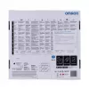 Omron VIVA elektroniskā personālie svari — kvadrātveida, melnā krāsā, maks. 150 kg, 100 g precizitāte, ķermeņa tauku/ĶMI/BMR mērīšana, 30 lietotāju atmiņa