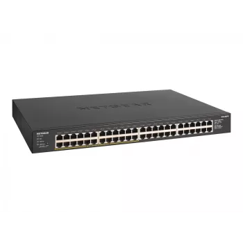 NETGEAR GS348PP Nepārvaldāms Gigabitu Ethernet (10/100/1000) Power over Ethernet (PoE) Melns
