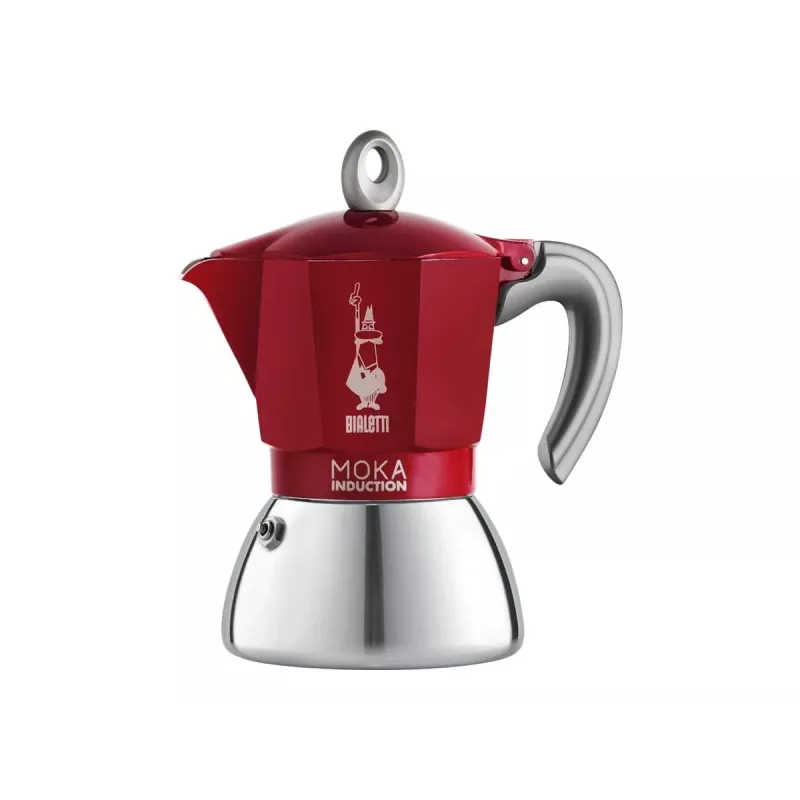 Moka katls Bialetti Moka induction 0,1 L sarkans sudrabains