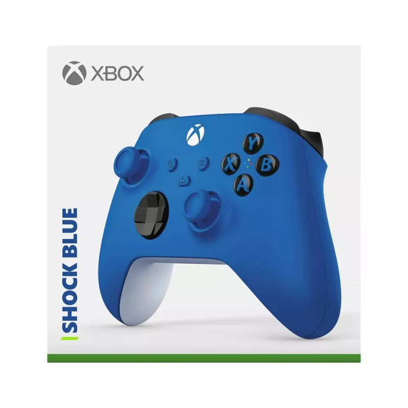 Microsoft Xbox bezvadu kontrolieris zils, balts Bluetooth/USB spēļu kontrolieris analogs/digitāls Android, PC, Xbox One, Xbox One S, Xbox One X, Xbox Series S, Xbox Series X, iOS