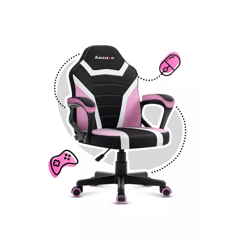 Bērnu spēļu krēsls Huzaro Ranger 1.0 Pink Mesh
