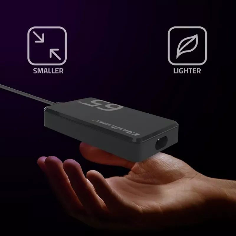 QOLTEC Charger 65W GaN Super Fast plāns PD 5-20V 3.25A USB-C
