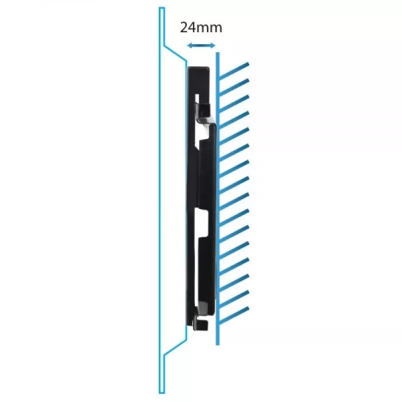 TV sienas stiprinājums Esperanza PERSES 35,6–127 cm (14 collu–50 collu) ekrāniem, VESA 75x75–200x200, maks. 25 kg, melns