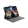 Logitech plāns Folio pelēks Bluetooth QWERTZ šveiciešu tastatūra iPad planšetdatoram