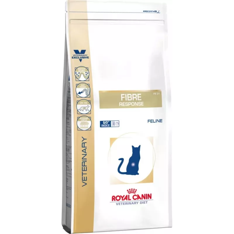 Sausā kaķu barība Royal Canin Fibre Response Adult 2 kg — vista, gremošanas atbalsts, antioksidanti