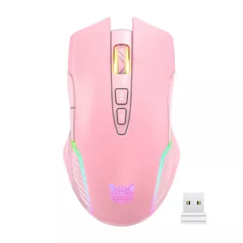 Spēļu pele Onikuma CW905 rozā 2,4G bezvadu