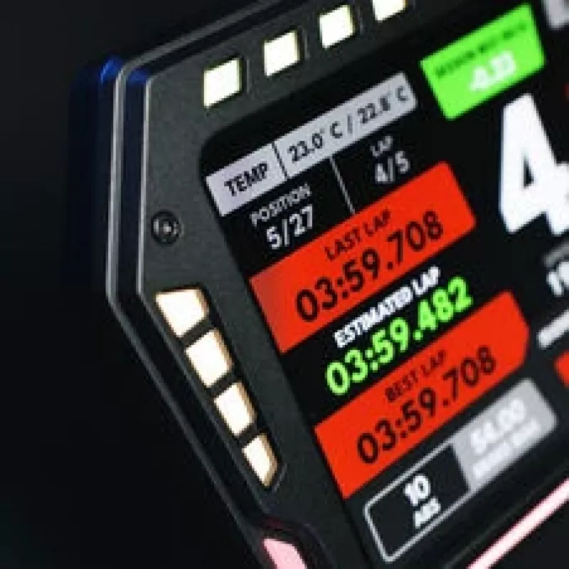 SOELPEC XR-7 Displejs, Simracing skārienekrāns, RGB telemetrija - melns