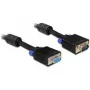 VGA kabelis DeLOCK 1 m VGA (D-Sub) melns