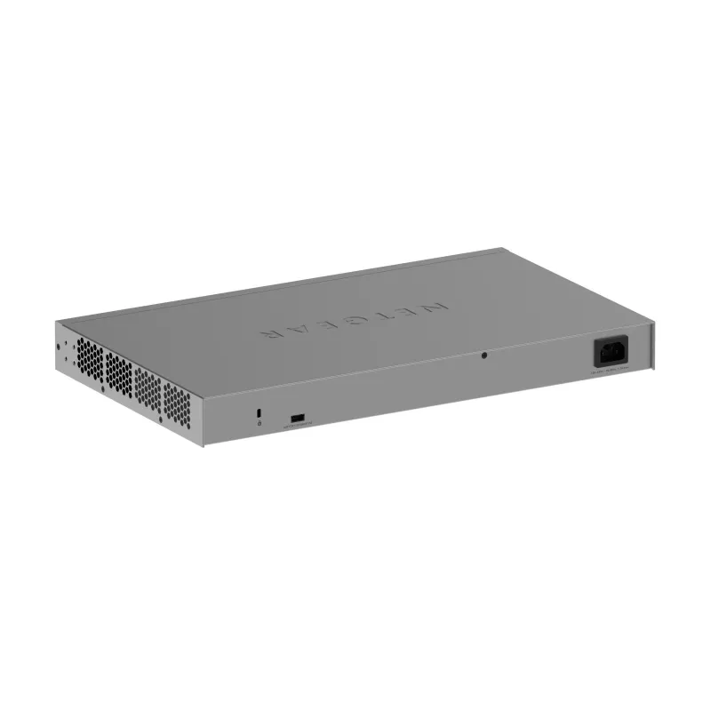Pārvaldāms Gigabit Ethernet slēdzis Netgear GS752TX, 48x RJ-45 10/100/1000, 10G atbalsts, 1U statīvs, pelēks