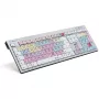 Tastatūra Logickeyboard Avid Pro Tools QWERTZ vācu Melns Sudraba