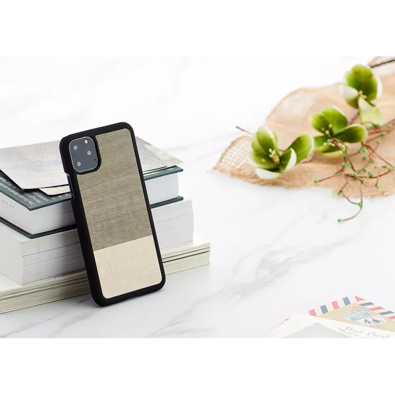 Viedtālruņa maciņš man and wood iPhone 11 Pro Max — melns, aizsargapvalks