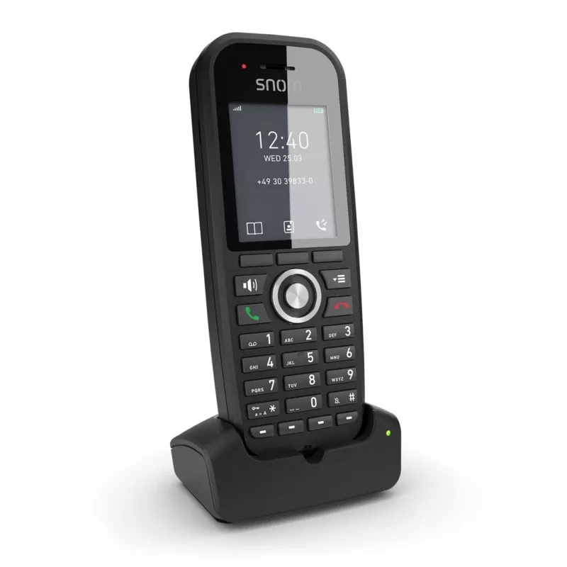 DECT tālrunis Snom M30 IP DECT klausule Bezvadu klausule Melns