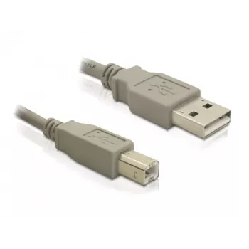 USB kabelis DeLOCK 82216 USB 2.0 3m USB A USB B Pelēks