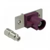 Koaksiālais savienotājs DELOCK 89819 FAKRA D vīrišķais, apzeltīti kontakti, 21.2×24×7.5 mm