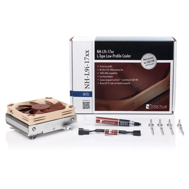 Noctua Cooler NH-L9i 17xx procesora dzesētājs 9,2 cm bēšs, brūns 1 gab.