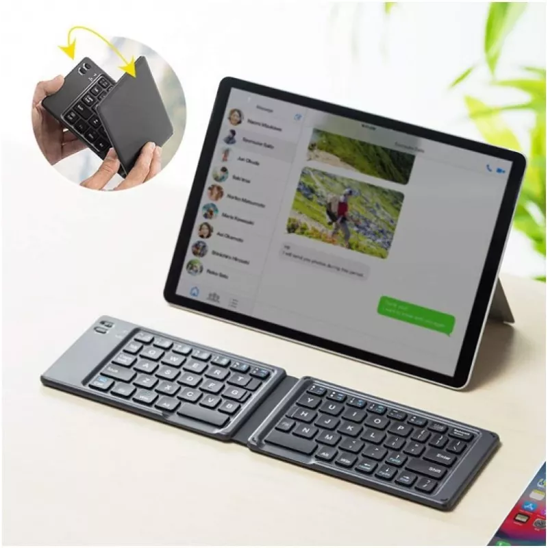 Bluetooth 3.0 salokāma bezvadu tastatūra