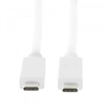 Logilink - USB kabelis - USB-C (M) uz USB-C (M) - USB 3.1 Gen 2 - 20 V - 3 A - 50 cm - USB Power Delivery (3A, 60W) - Balts (CU0130)