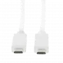 Logilink - USB kabelis - USB-C (M) uz USB-C (M) - USB 3.1 Gen 2 - 20 V - 3 A - 50 cm - USB Power Delivery (3A, 60W) - Balts (CU0130)