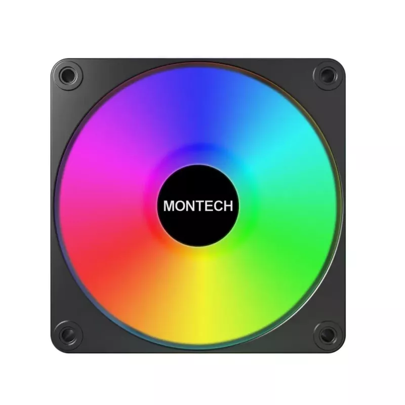Montech GF120 V2 ARGB datora korpusa ventilatora modulis 12 cm melns 1 gab.