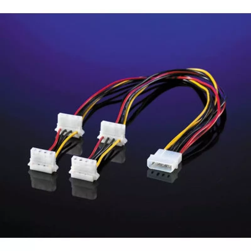 ROLINE Y-kabelis 4 kontaktu HDD / 4x 4 kontaktu HDD (90°) (11.03.1003)