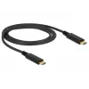 USB kabelis DeLOCK 85531 USB 3.2 Gen 2 1m USB C melns