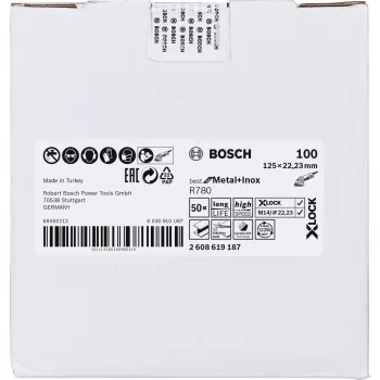 Bosch 2 608 619 187 rotējošā darbarīka slīpēšanas/slīpēšanas piederums Tērauds Slīpēšanas disks