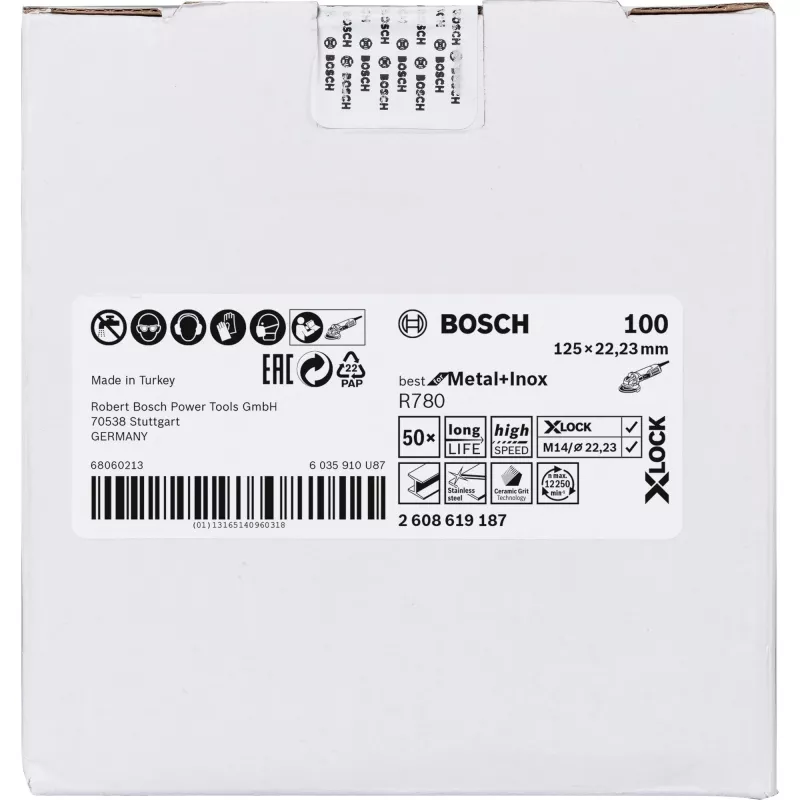 Bosch 2 608 619 187 rotējošā darbarīka slīpēšanas/slīpēšanas piederums Tērauds Slīpēšanas disks