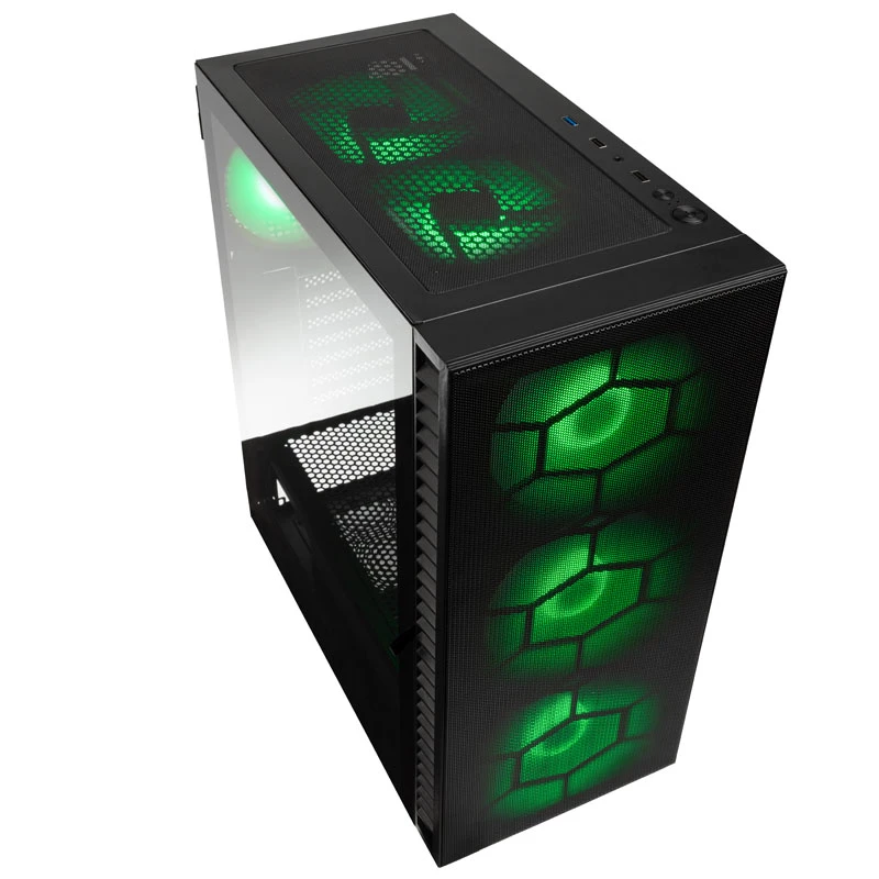 Kolink Observatory HF Plus Mesh ARGB Midi-Tower - melns