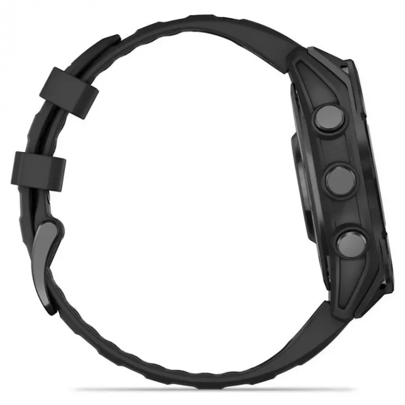 Garmin Fenix 8 3.56 cm (1.4) AMOLED 47 mm Digital 454 x 454 pikseļi Skārienekrāns Melns Wi-Fi GPS (satelīts)