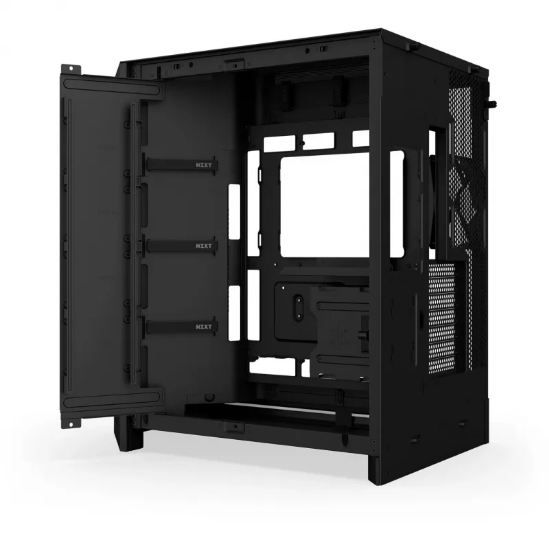NZXT PC korpuss H9 Flow RGB+ Midi tower melns