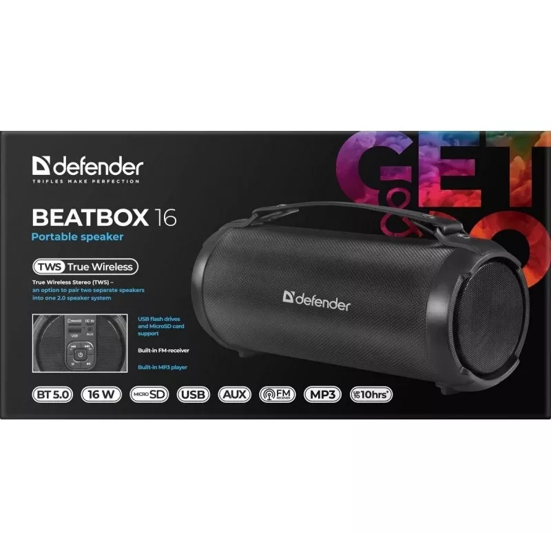 Bluetooth skaļrunis BEATB OX 16W, 65216, DEFENDER