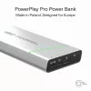 Portatīvs akumulators zaļa Cell BPLGC20P 20800 mAh litija jonu, USB-C PD 65W, 2x USB-C + 1x USB-A, alumīnija korpuss
